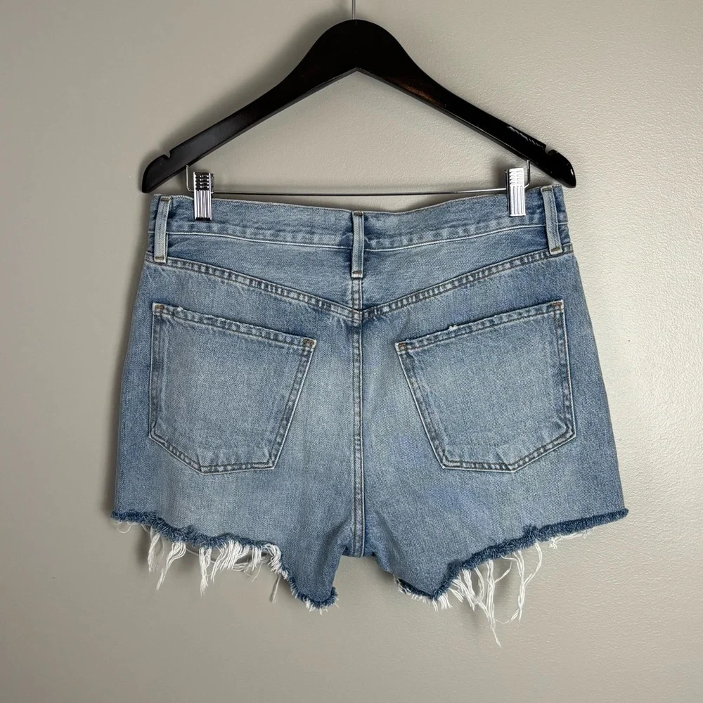 Frame Le Ultra Baggy Lomond‎ Slash Denim Jean Shorts Size 26